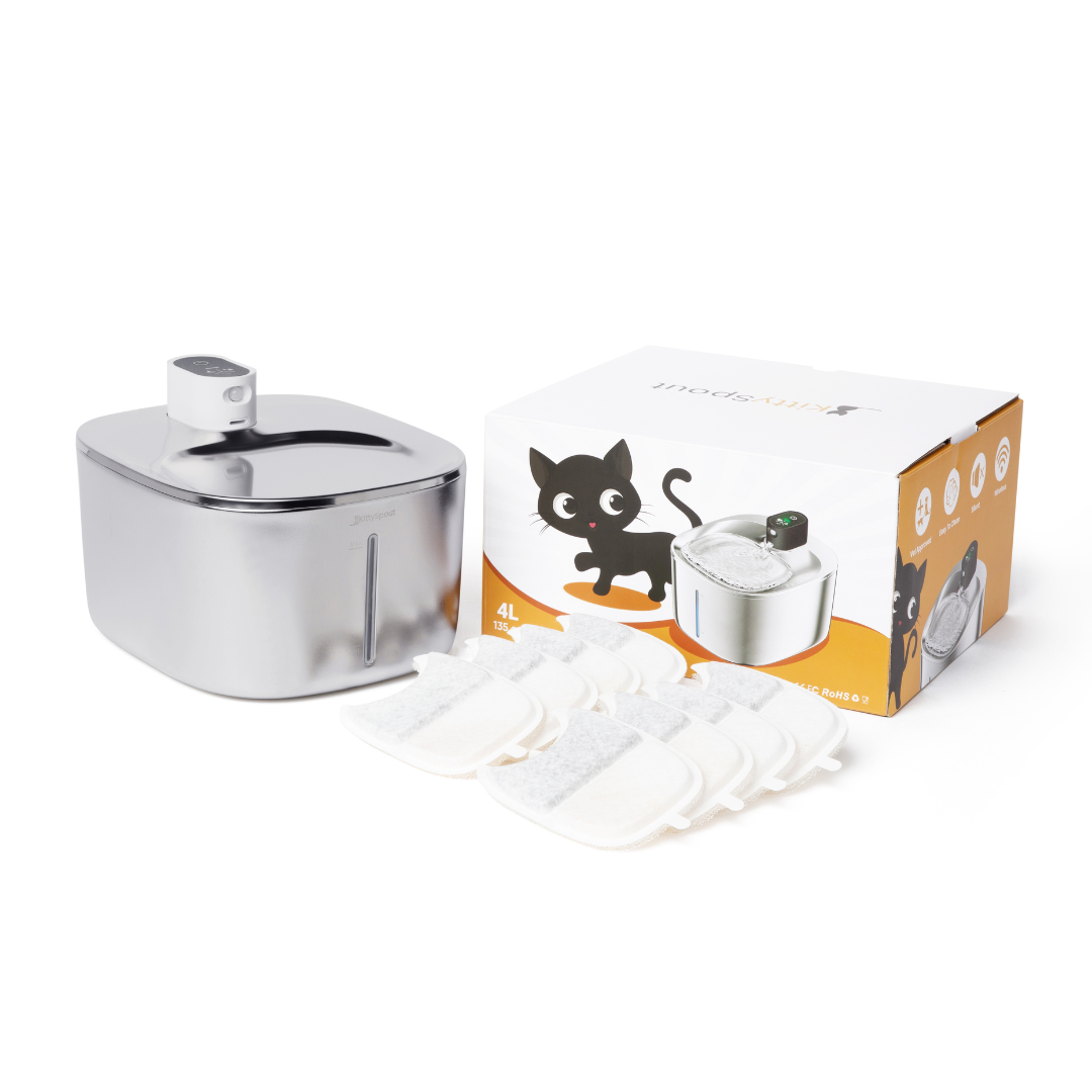 New The KittySpout - Wireless Fountain - 4 Month: Wireless KittySpout + 8 filter sets + free gift