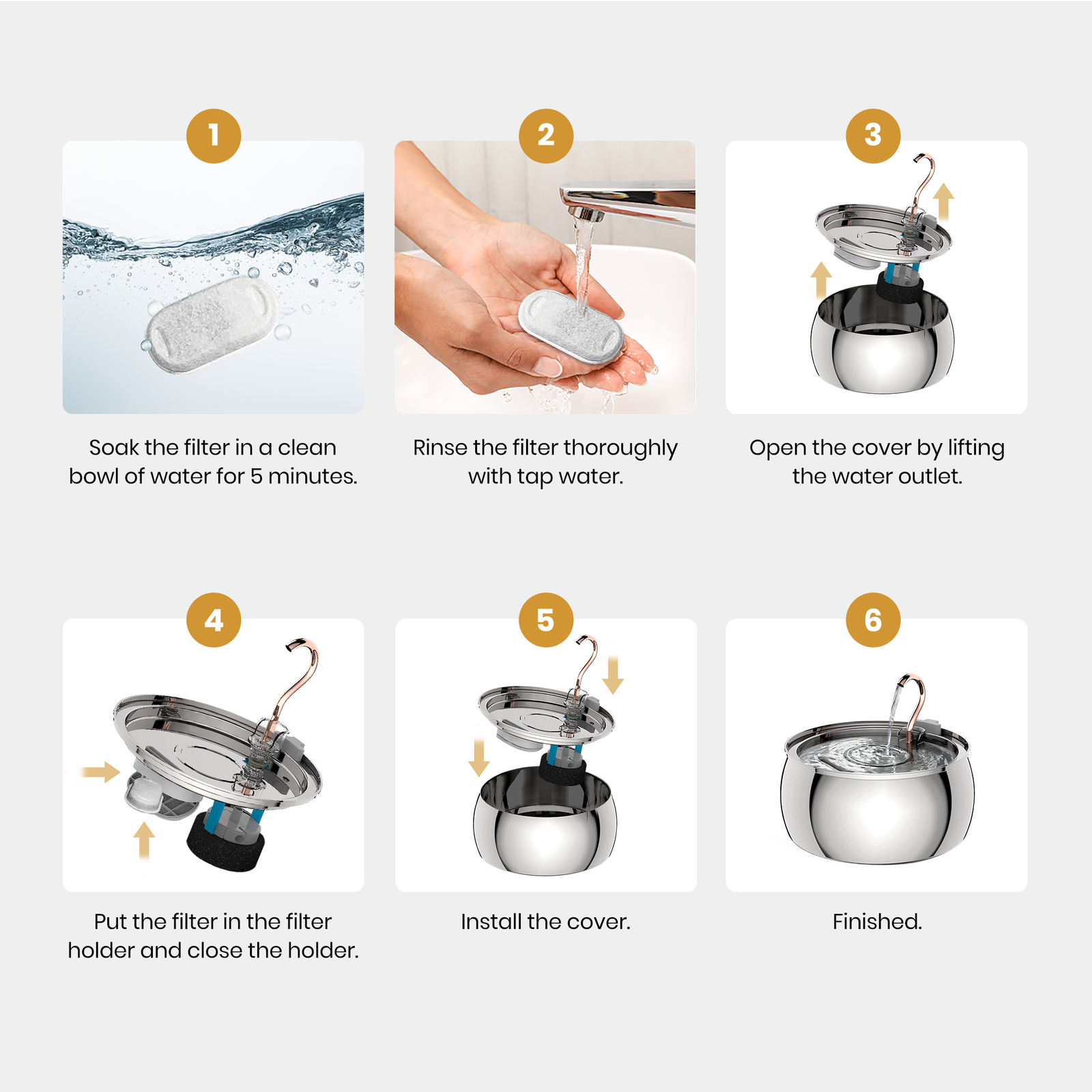 Stainless Steel Replacement Filters – KittySpout