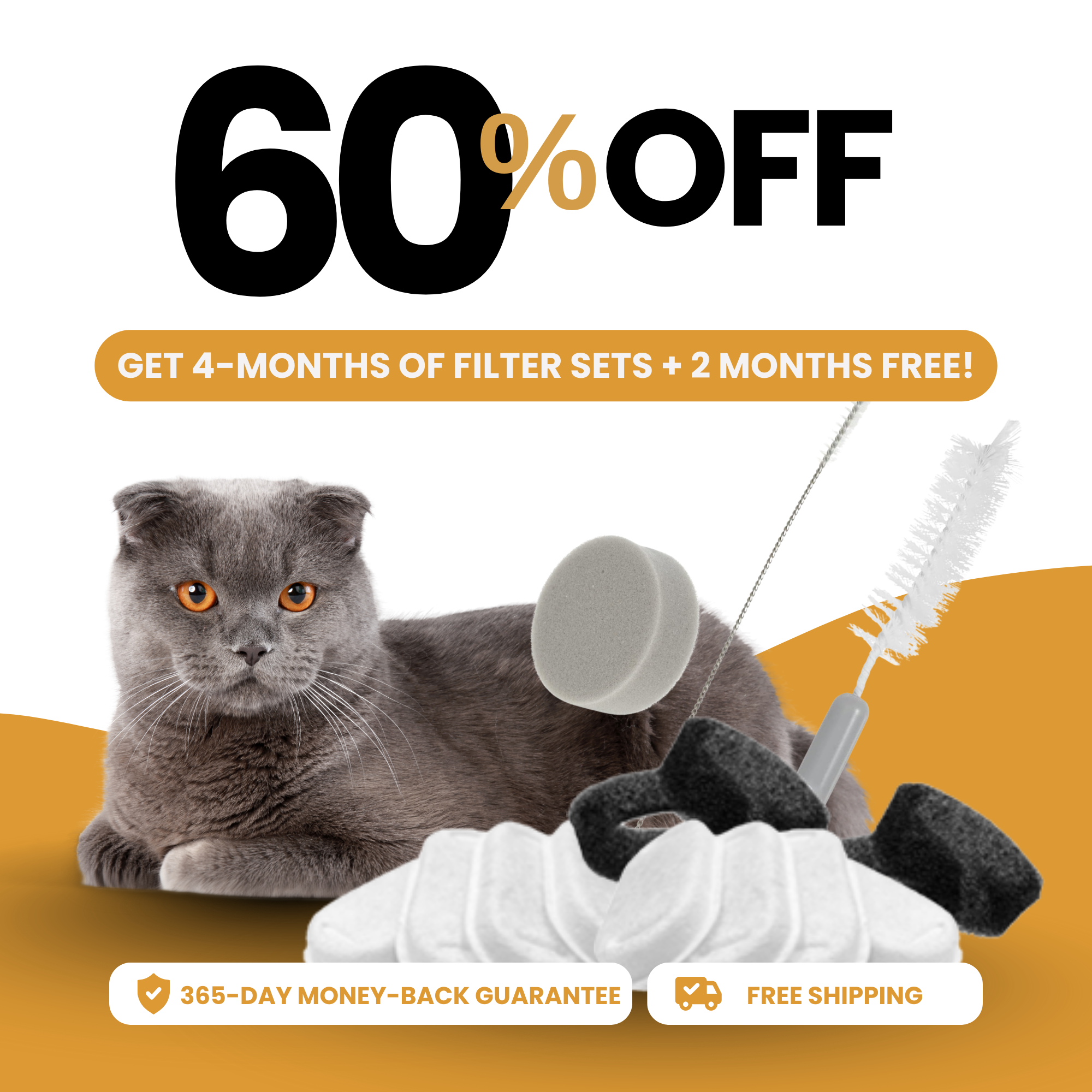 8x KittySpout™ Filter – 8 Monate Vorrat